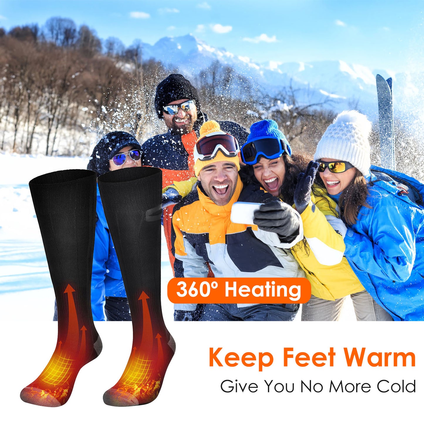 ArcticPro™ Ultra-Comfort Heated Socks: The Cure for Frozen Toes
